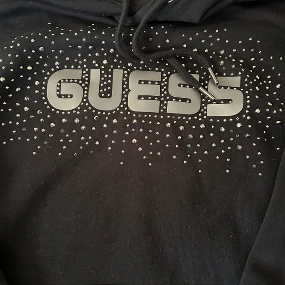 Guess Black Drawstring Hoodie - Picture 3 of 3